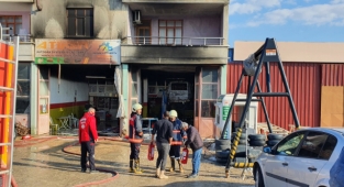 LPG tamircisinde yangın 2 yaralı