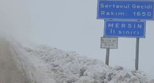 Sertavul zor geçit veriyor