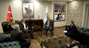 AB Türkiye Delegasyonundan Başkan Seçer'e ziyaret