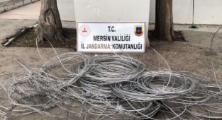 Kablo hırsızlarına suçüstü