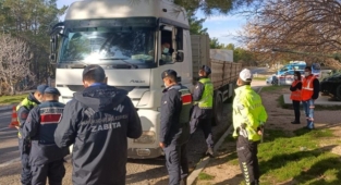 Mersin'de ortak trafik denetimi