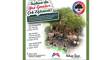 Tarihi Taşhan'da akşamlar renkleniyor
