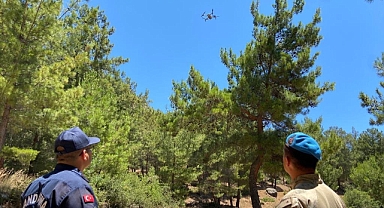 Orman yangınlarına karşı Jandarma'dan devriye görevi