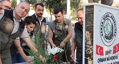 Mutlu Yangın şehidi Aydın unutulmadı