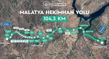 Malatya-Hekimhan yolu 22 Ekim'de hizmete açılıyor