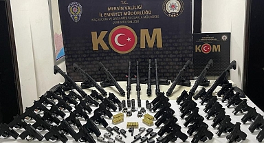Mersin'de silah kaçakçılarına operasyon