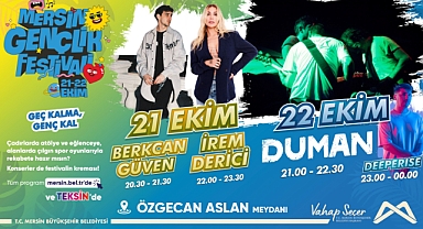 Mersin Gençlik Fesyivali 21-22 Ekim'de