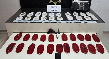 Mersin polisi 7 kilo esrar yakaladı
