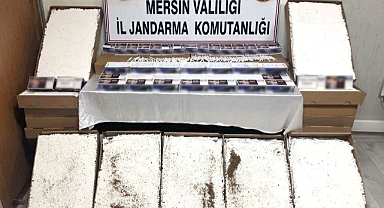 Tarsus'ta 110 bin kaçak makaron ele geçirildi
