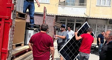 Büyükşehir'den Mut'ta üreticiye güneş paneli desteği