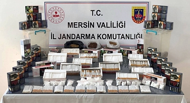 Jandarmadan kaçak sigara ve makaron operasyonu
