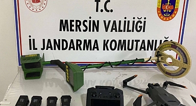 Dronelu defineci jandarmaya yakalandı