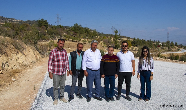 Gülnar'da yol çalışması