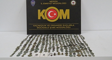 Mersin’de tarihi eser ele geçirildi