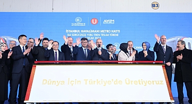 Sürücüsüz yerli tren seti raylara çıkmaya hazır