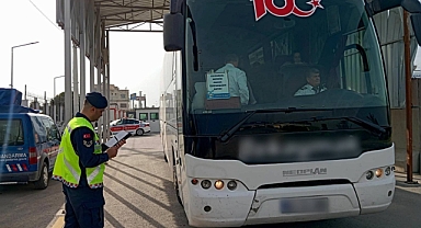 Jandarmadan yolcu araçlarına denetim