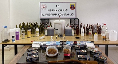 Jandarmadan sahte içki operasyonu