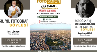 Karaman'da sanat ve fotoğraf havası esecek