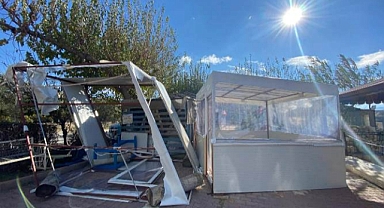 Fırtına Uçurum Park'a zarar verdi