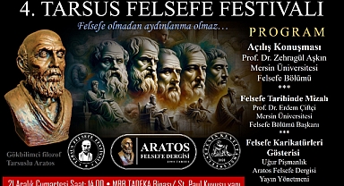 4. Tarsus Felsefe Festivali yapılıyor