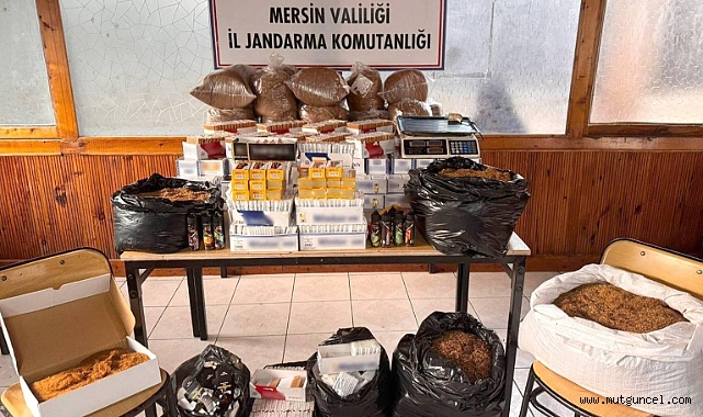 Jandarma, Toroslar ve Tarsus'ta kaçak makaron yakaladı