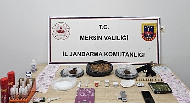 Jandarmadan Erdemli ve Çamlıyayla'da uyuşturucu operasyonu