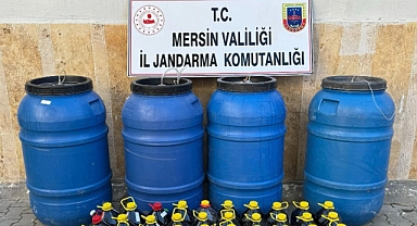 Mut'ta sahte içki yakalandı
