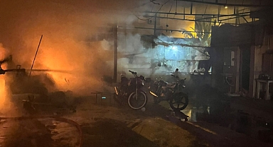 Yıkamacıda çıkan yangında iş yeri çalışanı öldü