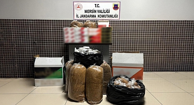 Mersin'de kaçak makaron yakalandı