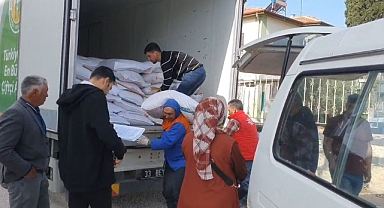 Mut'ta nohut tohumu dağıtıldı