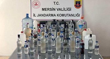 Jandarmadan sahte alkollü içki operasyonu