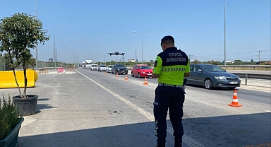 Otoyol Jandarmasından drone destekli trafik denetimi