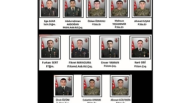 Pençe Kilit'te şehit askerimizin sayısı 12'ye yükseldi, kimlikleri belli oldu