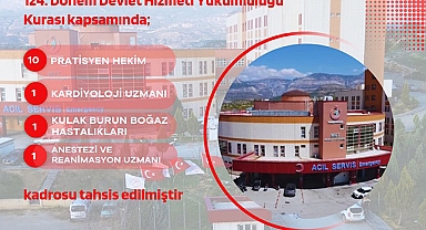 Mut Devlet Hastanesi'ne 3'ü uzman 13 yeni doktor