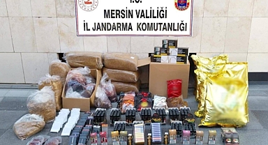 Mersin Toroslar'da kaçak makaron operasyonu