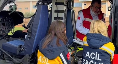 7 Yaşındaki epilepsi hastası ambulans helikopterle Mersin'e sevk edildi