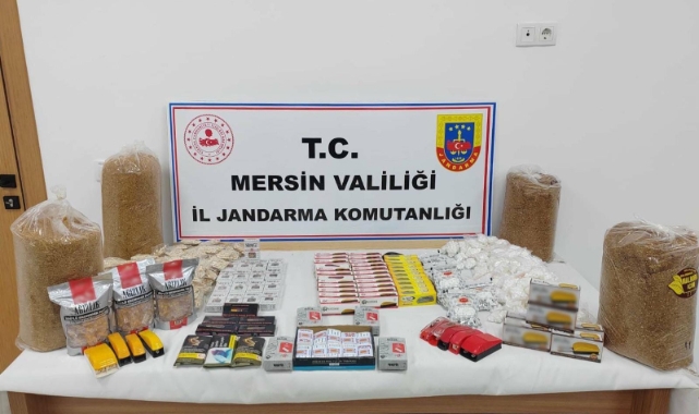 Jandarma kaçak makaron operasyonu düzenledi
