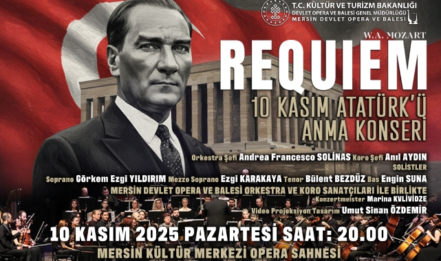 Mersin DOB'nden “Atatürk’ü Anma Konseri” REQUIEM