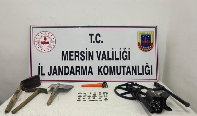 Mut'ta kaçak kazı operasyonu