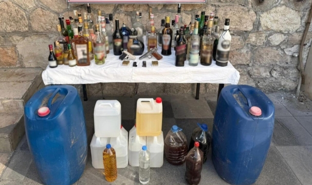 Jandarmadan sahte içki operasyonu