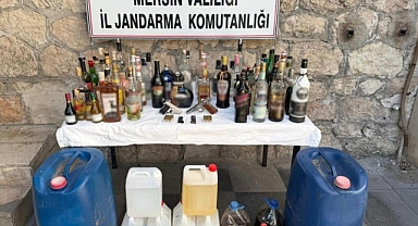 Jandarmadan sahte içki operasyonu