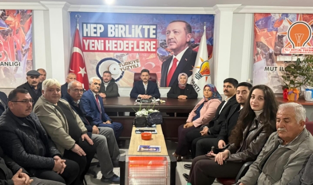 Mut Ak Parti yeni yönetiminde görev dağılımı