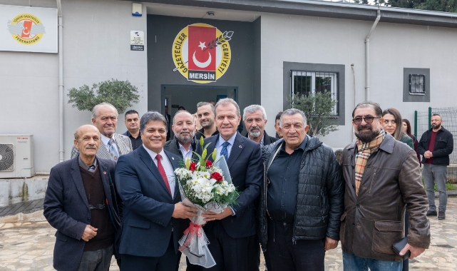 Seçer’den Mersin Gazeteciler Cemiyeti’ne Ziyaret