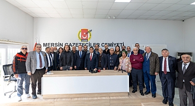 Seçer’den Mersin Gazeteciler Cemiyeti’ne Ziyaret