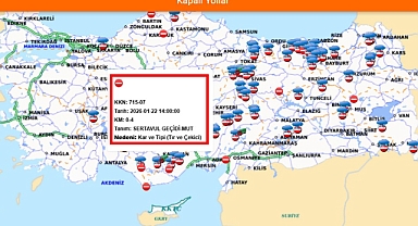 Sertavul, TIR ve çekicilere kapatıldı