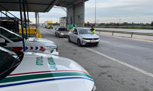 Jandarmadan drone destekli trafik denetimi