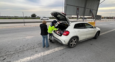 Jandarmadan drone destekli trafik denetimi