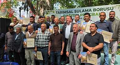 Belediye sulama borusu dağıttı